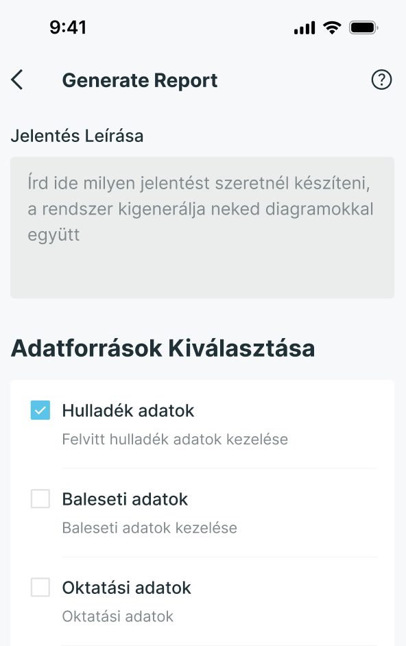 EHS Hatósági Adatszolgáltatások